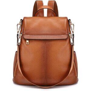 Kattee Women's Anti-Theft Backpack Purse Genuine Leather Shoulder Bag Fashion